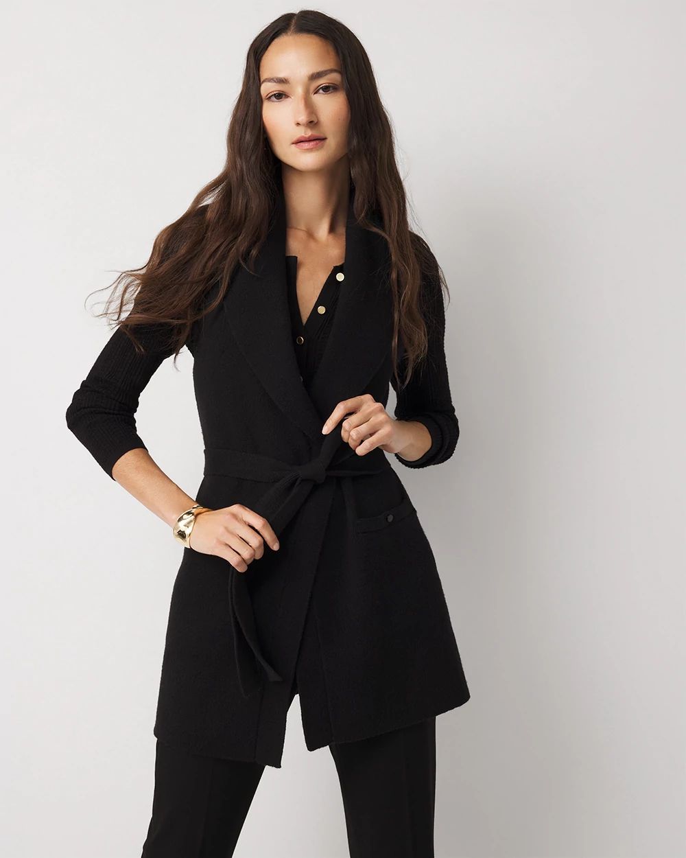 Tie-Waist Sweater Vest | White House Black Market